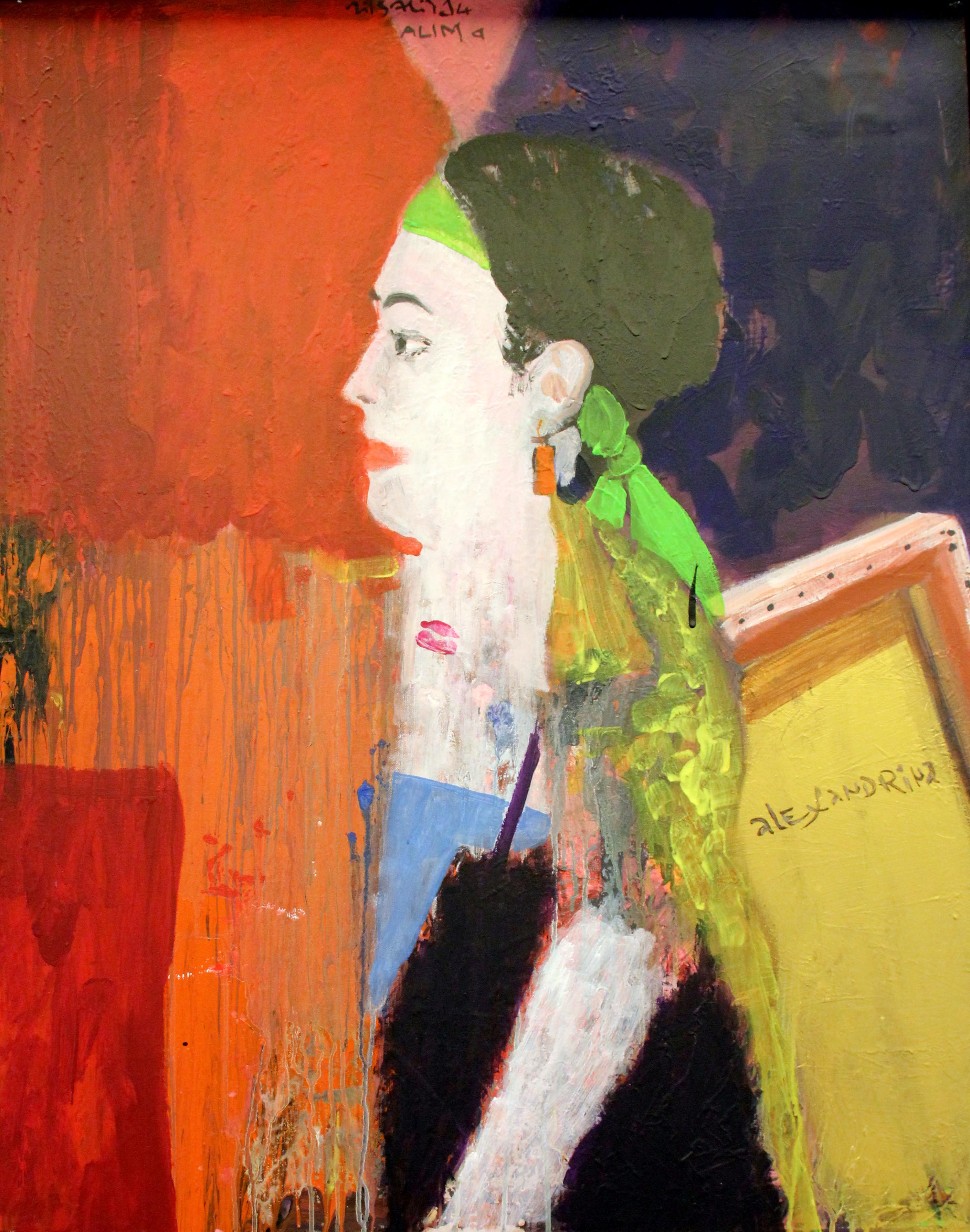 Seni Seviyorum, 2004, Tuval üzerine akrilik- Acrylic on canvas, 110x90 cm